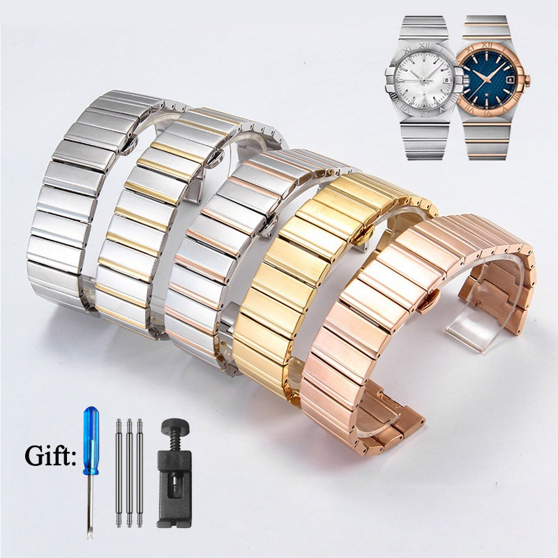 Omega Watch Constellation - Tali Jam Tangan Baja Tahan Karat