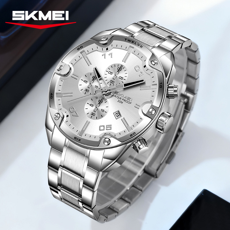 SKMEI 9387 Jam Tangan Bisnis K - Suede Strap Watch ulasan dan harga