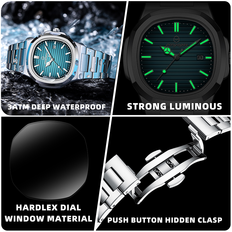 Jam Tangan Bisnis Pria Fashion - Patek Philippe Watch Nautilus ulasan dan harga