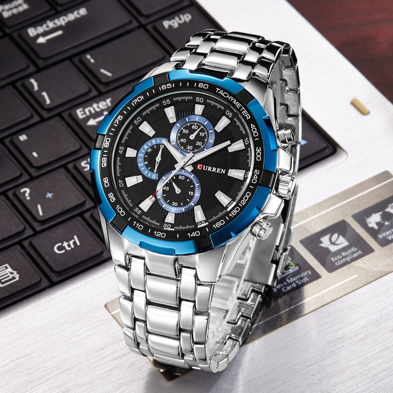CURREN 8023 Jam Tangan Kuarsa  - Patek Philippe Watch Nautilus ulasan dan harga